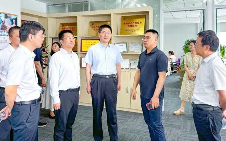 江蘇省知的財(cái)産局の李杰局長(zhǎng)が三聚陽光蘇州支社を視察